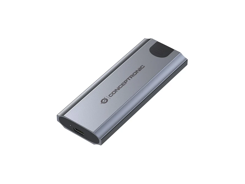 Conceptronic Box Esterno SSD M.2 NVMe USB 3.2 Gen 2 10Gbps Grigio Alluminio