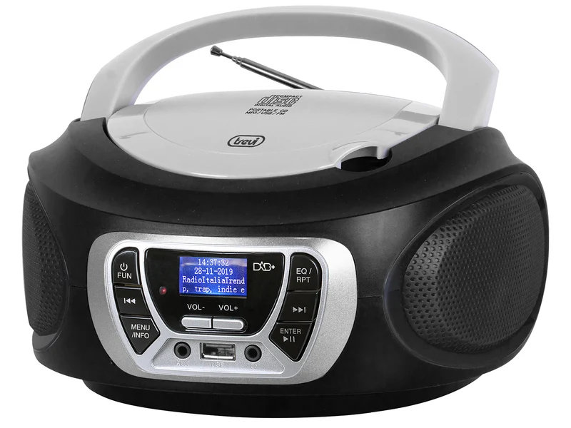 Trevi CMP 510 Radio CD Portatile DAB/DAB+/FM con Lettore CD e USB Nero