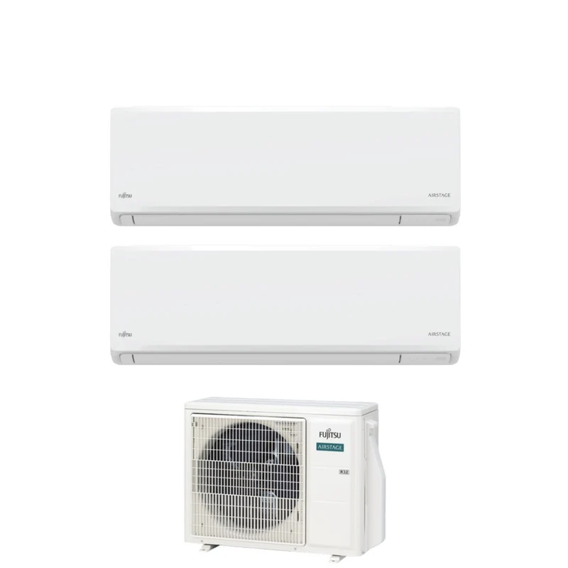 Condizionatore Dual Split Fujitsu KN Airstage 9+12 con AOEG14KBCA2 R-32 Wi-Fi Integrato