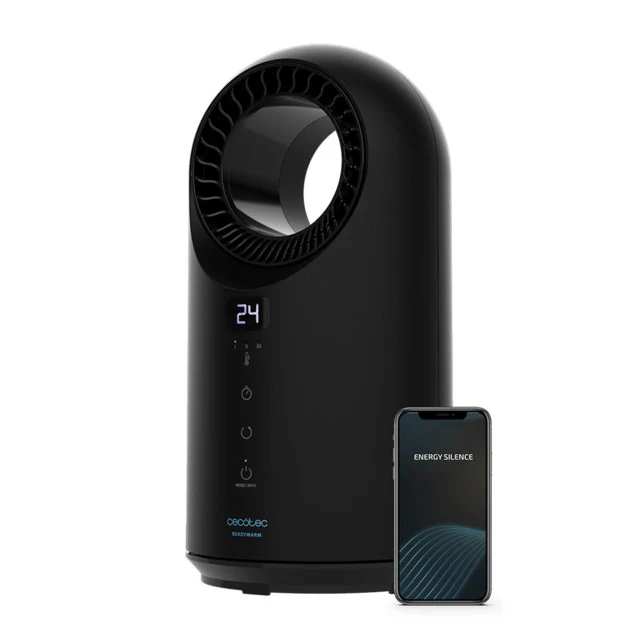 Cecotec ReadyWarm 8400 Termoventilatore Elettrico 1500W Nero Connesso Wi-Fi