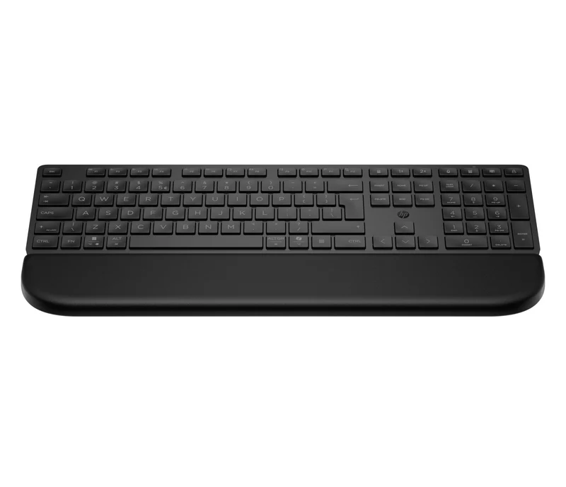 HP Tastiera Multi-Dispositivo Dual-Mode 585K con Poggiapolsi, Wireless Bluetooth, QWERTY Italiano, Nera