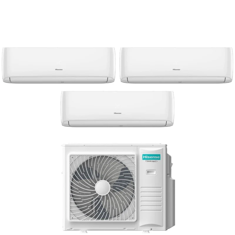 Condizionatore Trial Split Hisense Hi-Comfort 9+9+12 con 5AMW105U4RQC R-32 Wi-Fi Integrato