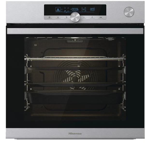 Forno Elettrico Ventilato Hisense BSA66334AX 77 Litri A+ (A59,5xL59,5xP56,4) Pulizia Acqua Clean Cavità XXL Inox