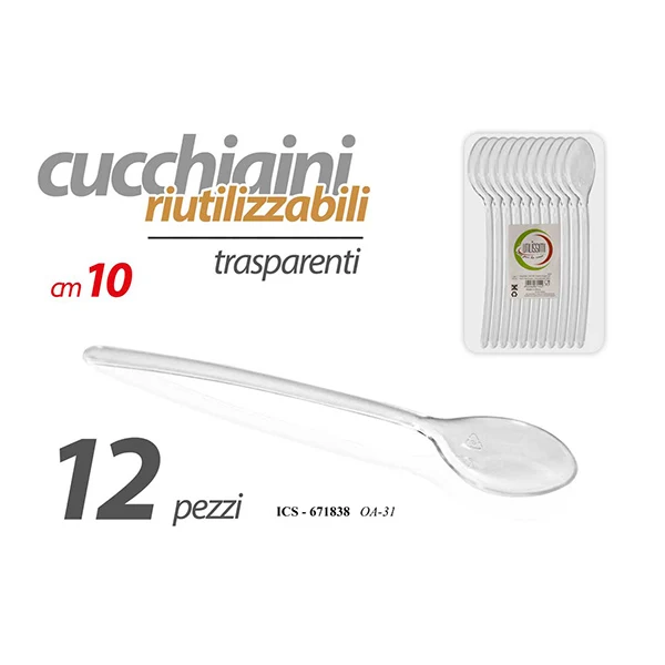 Cucchiai Plastica 10cm 671838