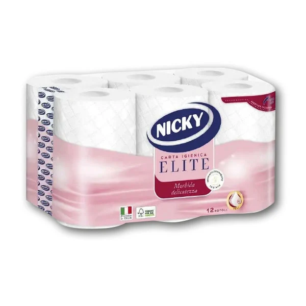 Carta Igienica Nicky Elite 12 Rotoli