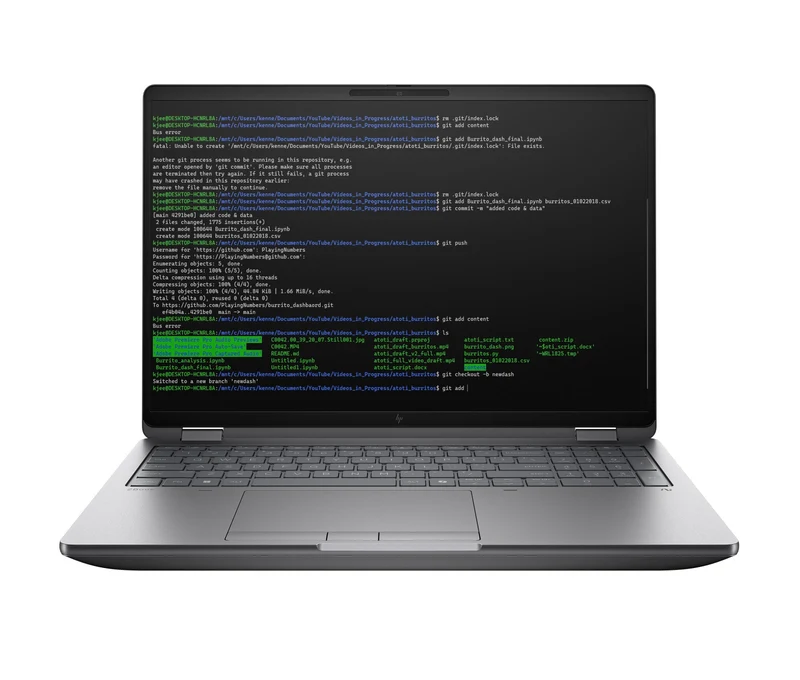 HP ZBook Fury G1i Notebook Workstation 16" Intel Core Ultra 7 255HX 32GB DDR5 NVIDIA RTX PRO 2000 Blackwell 8GB WUXGA Wi-Fi 7 Windows 11 Pro