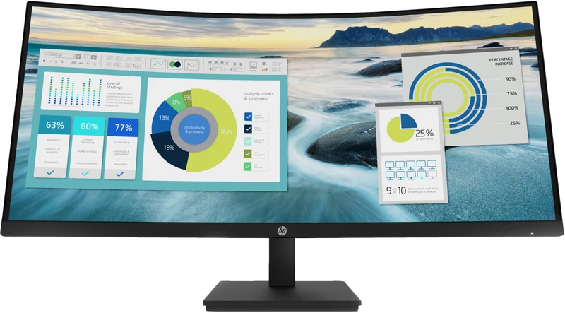 HP Monitor 34" Curvo WQHD USB-C P34hc G4 21:9 3440x1440