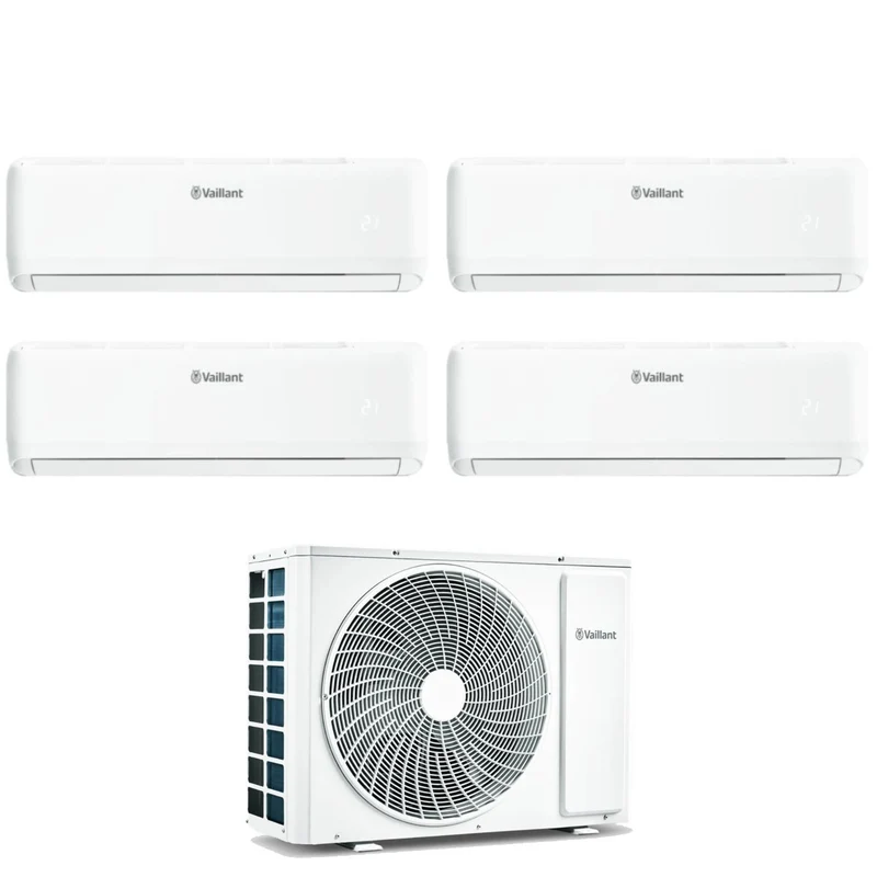 Climatizzatore Condizionatore Vaillant Quadri Split Inverter serie CLIMAVAIR PRO 7+7+9+9 con VAM1-080A4NO R-32 Wi-Fi Integrato 7000+7000+9000+9000