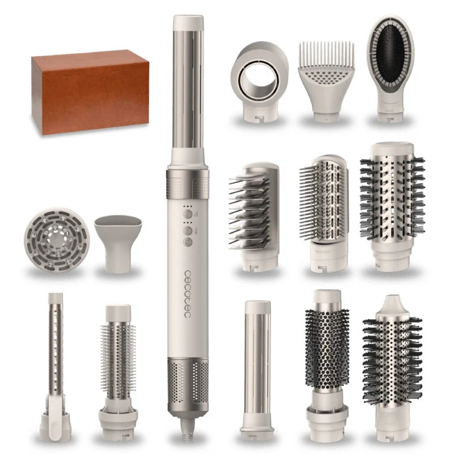 Cecotec Bamba CeramicCare 14in1 Multistyler Champagne 1400W con Accessori