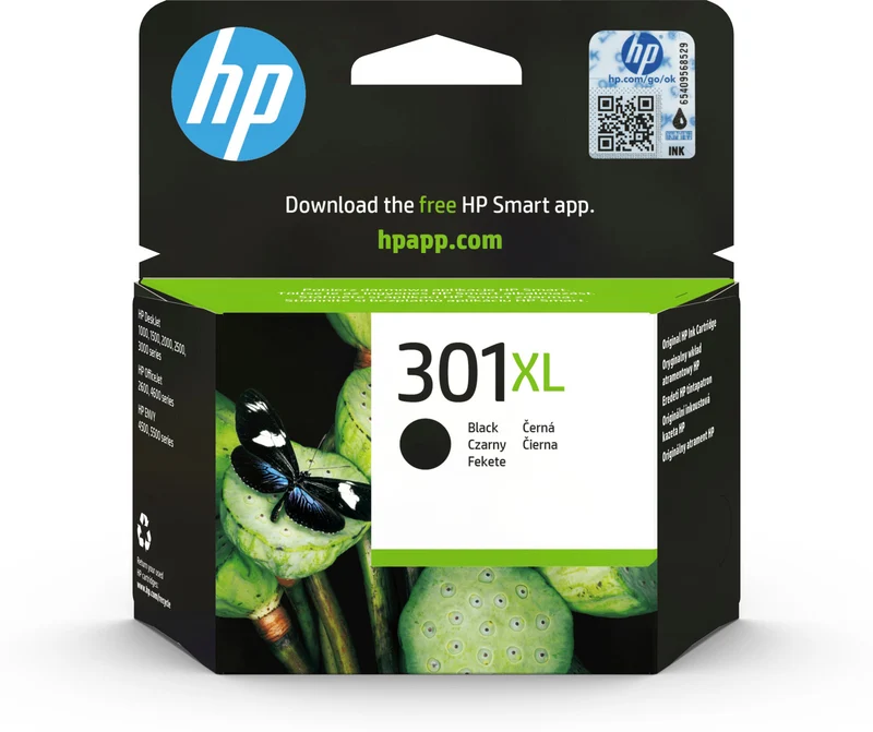 HP Cartuccia 301XL Originale Nero Alta Capacità per Stampanti DeskJet - 430 Pagine
