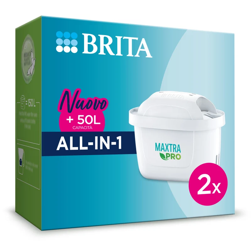 Brita MAXTRA PRO Filtro per Acqua Bianco 2 Pezzi Compatibile con Caraffe Brita