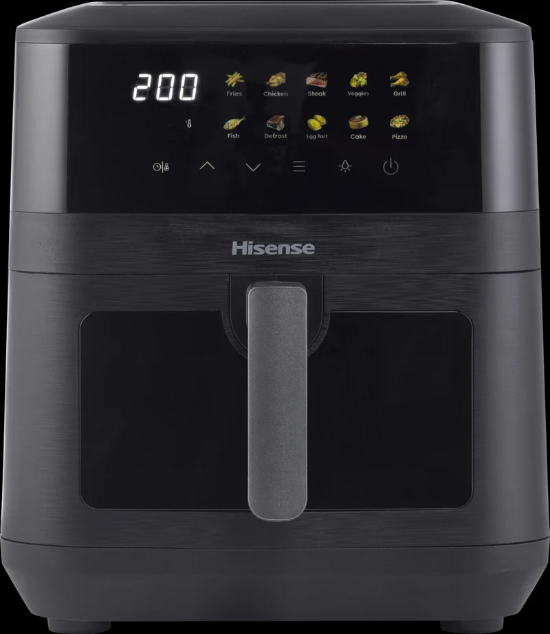 Hisense Friggitrice ad Aria Calda HAF2100DCD 7,7 L 2100 W 10 Programmi Touch Nero
