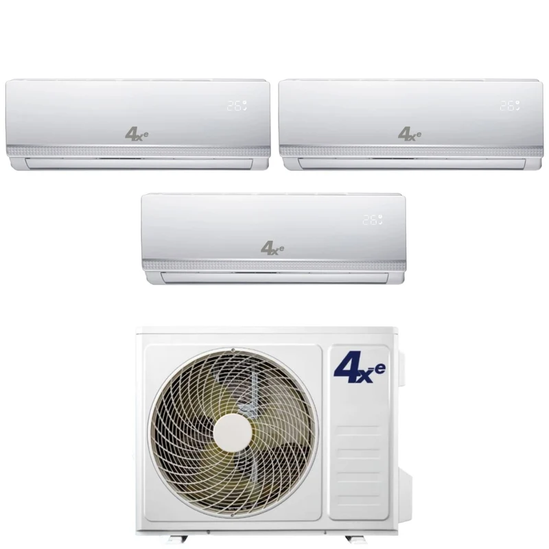 Climatizzatore Condizionatore 4Xe Trial Split Inverter serie WINTER 9+12+12 con WINTER TRIAL 21 R-32 Wi-Fi Optional 9000+12000+12000
