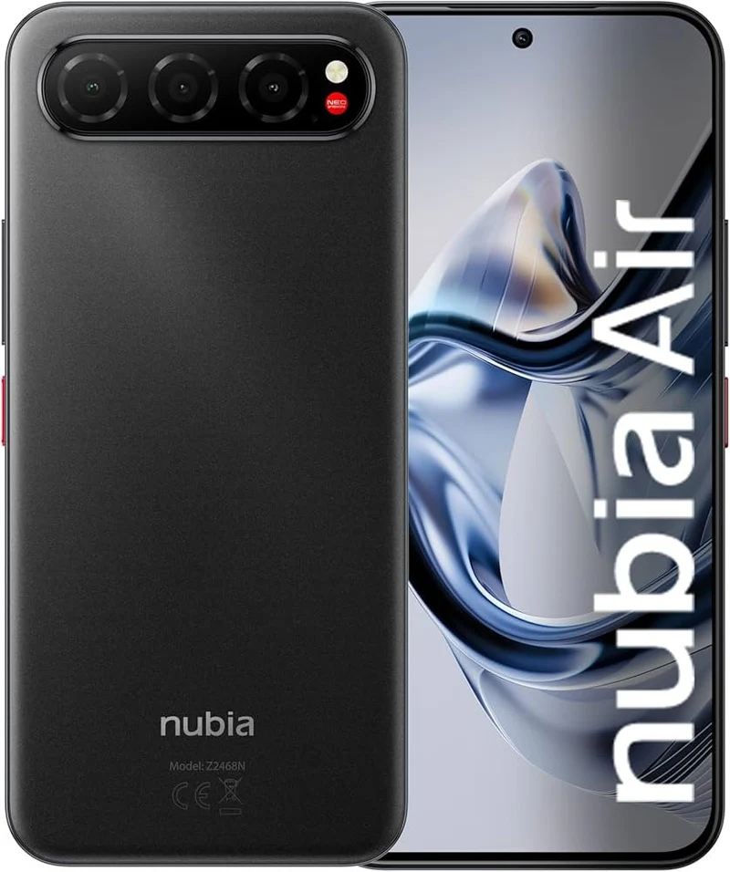Nubia Air Pro Smartphone 5G 6,77" AMOLED 120Hz MediaTek Dimensity 7100 8GB RAM 512GB 108MP 5000mAh Android Nero