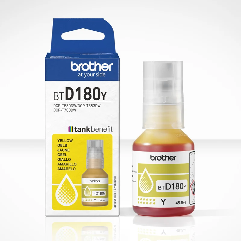 Brother BT-D180Y Tinta Originale Giallo 5000 pagine per DCP-T580DW T583DW T780DW