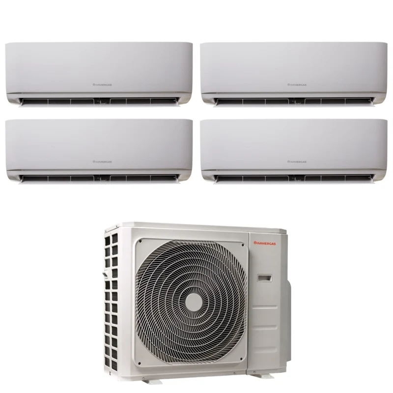 Climatizzatore Condizionatore Immergas Quadri Split Inverter serie THOR 9+12+12+12 con MULTI 36-4 R-32 Wi-Fi Optional 9000+12000+12000+12000