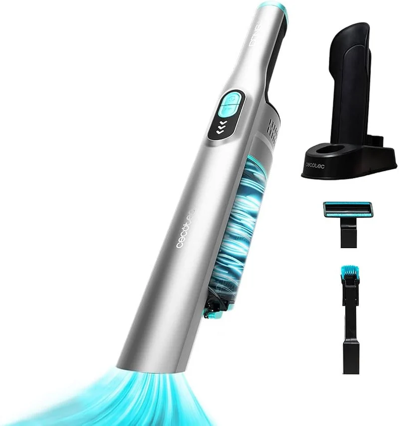 Cecotec Conga Rockstar Micro Essential Aspirapolvere Portatile Senza Filo 90 W 13 kPa 40 min Argento