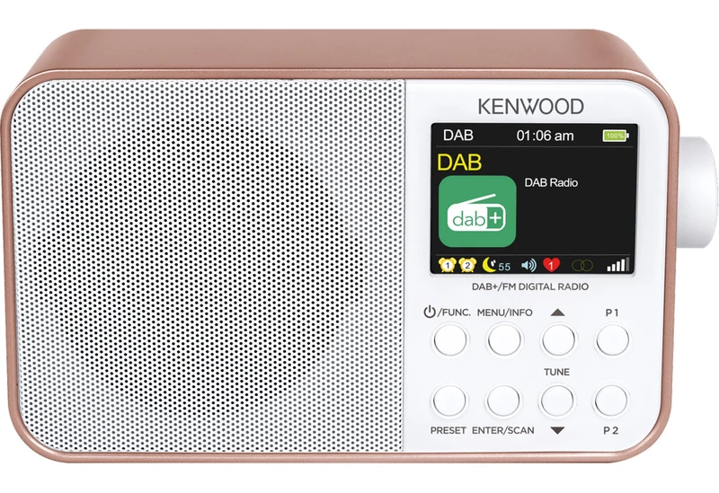 Kenwood CR-M30DAB-R Radio Portatile Digitale DAB/DAB+/FM Bluetooth Rose Gold