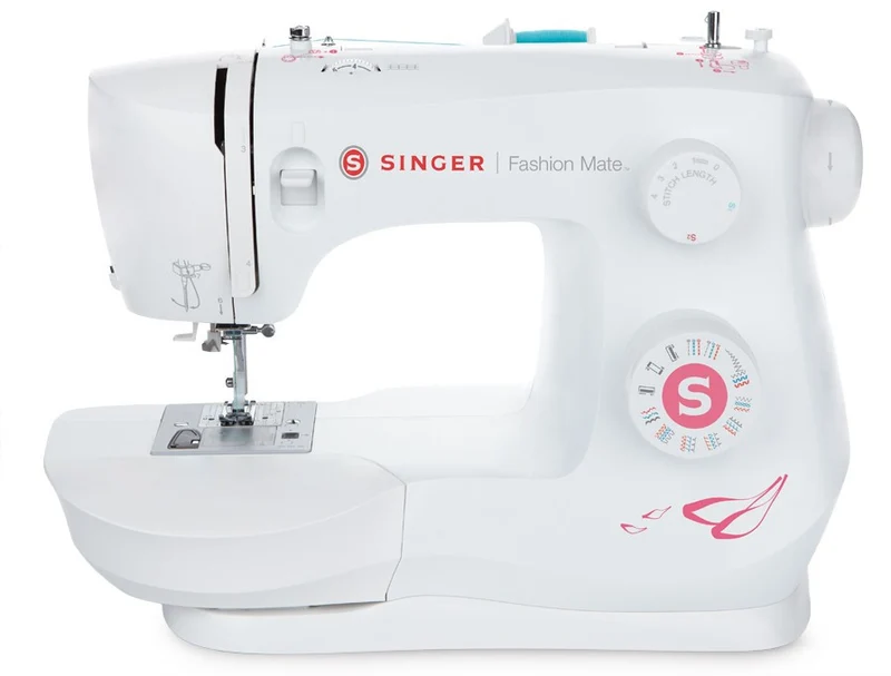 SINGER Fashion Mate 3333 Macchina da Cucire Automatica Bianca 23 Schemi Asola 4 Tempi
