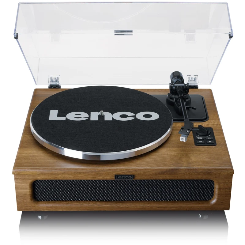 Lenco LS-410WA Giradischi Automatico Marrone Bluetooth 40W 33/45 RPM 4 Altoparlanti