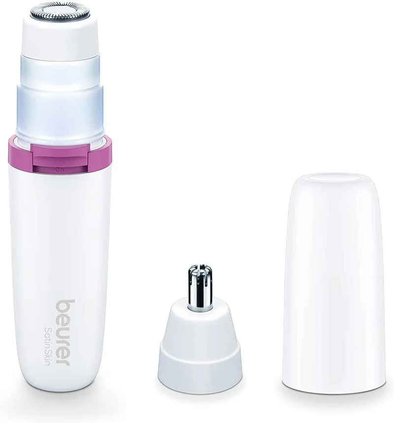 Beurer HL 16 Epilatore di Precisione Compatto per Viso con LED Rosa e Bianco