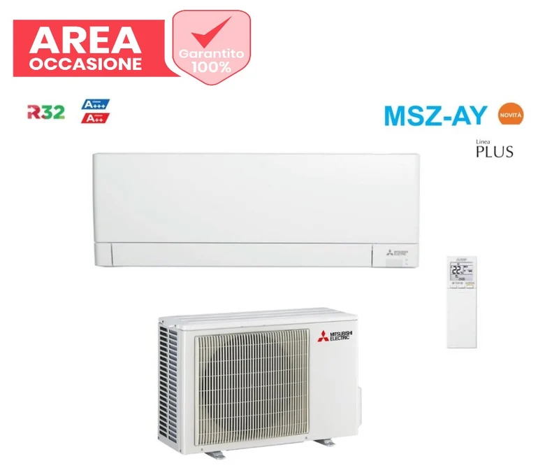 AREA OCCASIONI Climatizzatore Condizionatore Mitsubishi Electric Inverter Linea Plus serie MSZ-AY 9000 Btu MSZ-AY25VGKP Classe A+++/A++ Wi-Fi Integrato R-32