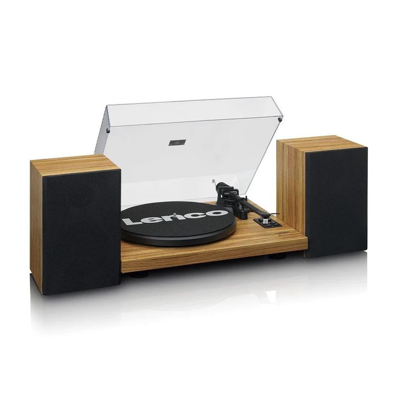 Lenco LS-500OK Giradischi Bluetooth in Legno con Trasmissione a Cinghia