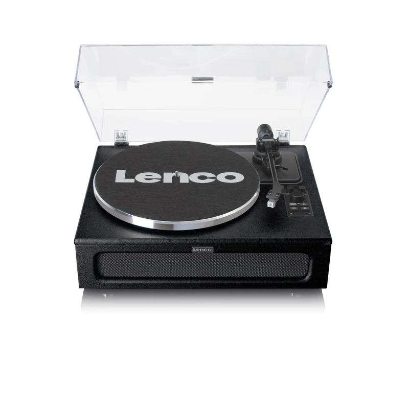 Lenco LS-430BK Giradischi Bluetooth Trasmissione a Cinghia Nero 40W 33/45 RPM