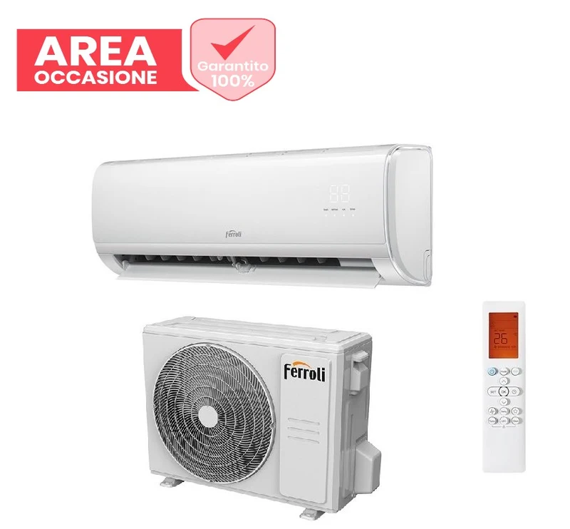 AREA OCCASIONI Climatizzatore Condizionatore Inverter Ferroli Giada S 9000 btu Wi-Fi Integrato Alexa e Google HOME