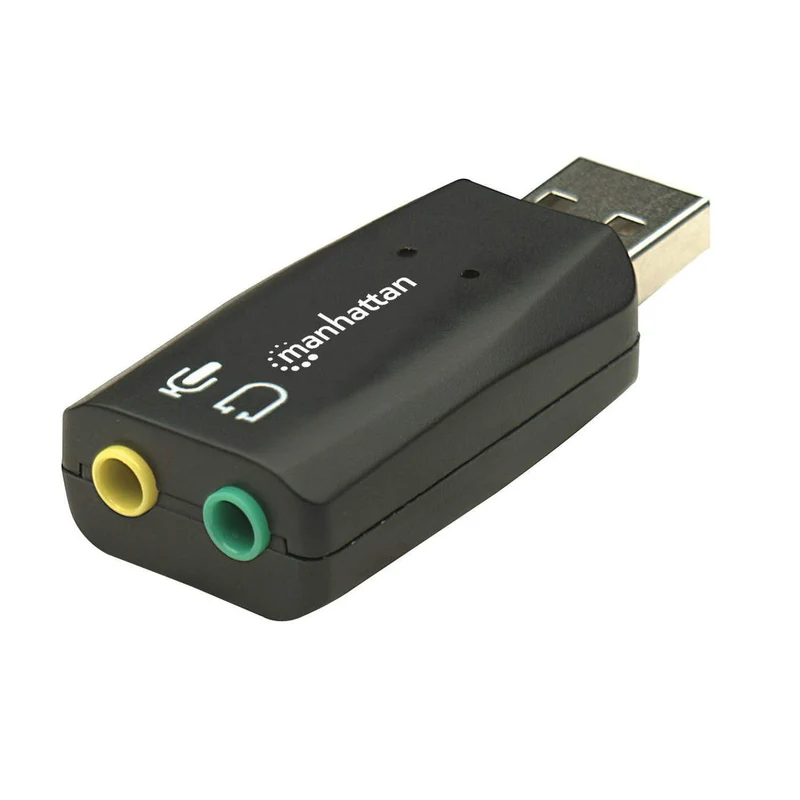 Manhattan Scheda Audio Esterna USB 5.1 Canali Suono 3D per PC e Mac