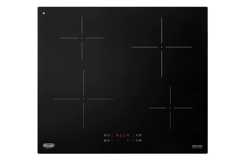 De'Longhi PIN 62 Piano cottura a induzione 4 fornelli 60 cm da incasso nero