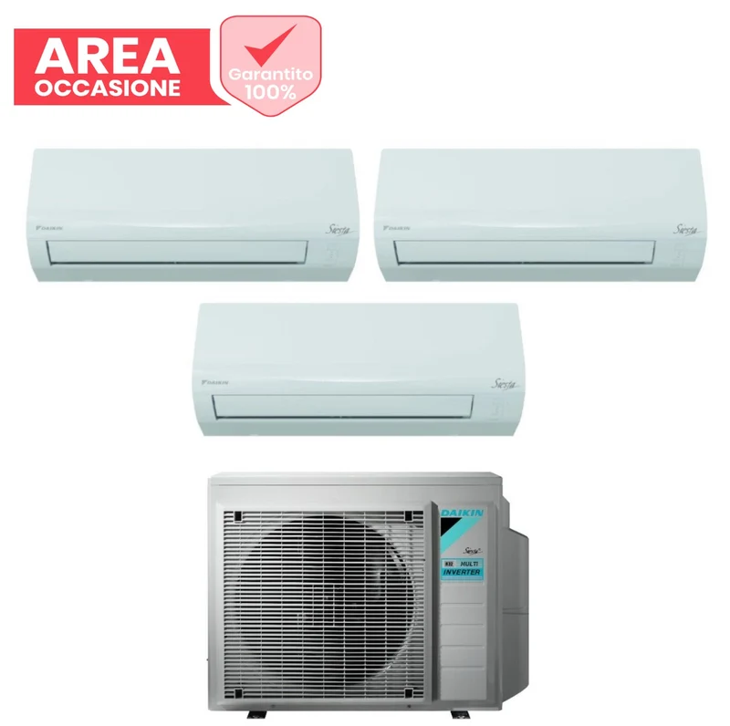 AREA OCCASIONI Climatizzatore Condizionatore Daikin Trial Split Inverter serie SIESTA 9+9+12 con 3AMXF52A R-32 Wi-Fi Optional 9000+9000+12000