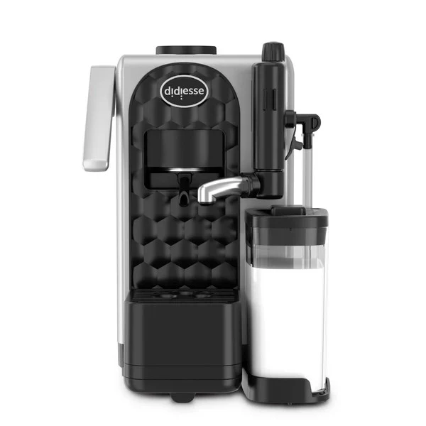 Didiesse MilkSide Macchina da Caffè a Cialde ESE 44mm con Cappuccinatore, Serbatoio Acqua 1,3 L, 1850W, Silver