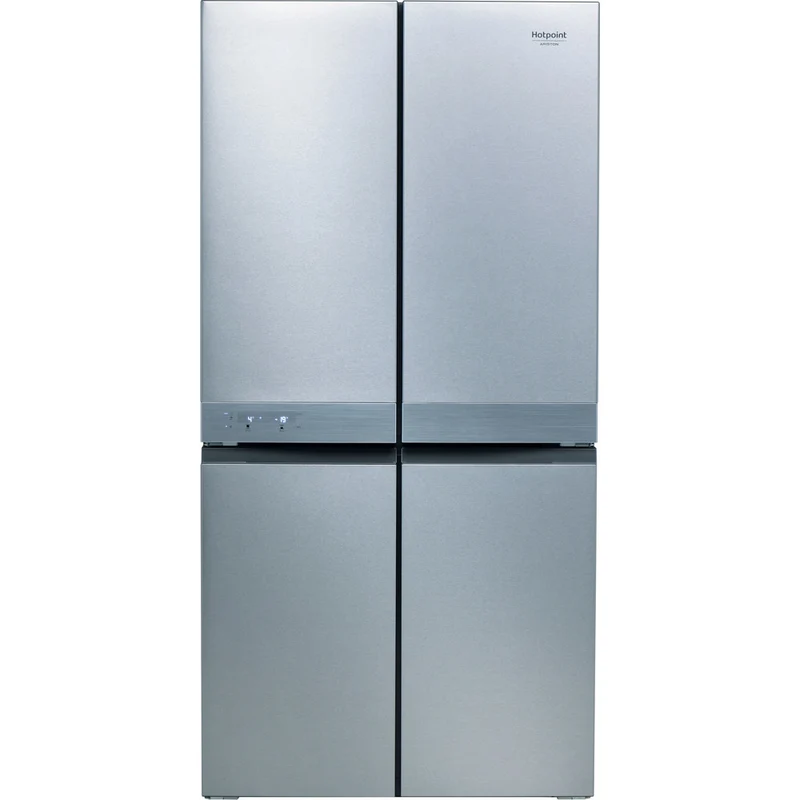 Frigorifero Americano Hotpoint HAQ9 E1L 610 Litri Classe F No Frost 4 porte (A187,4xL90,9xP69,8) Inox Display Touch A Led Super Cool