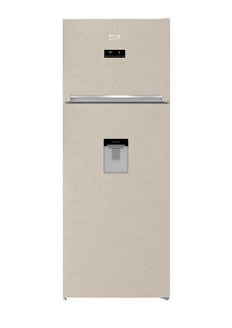 Frigorifero Doppia Porta Beko RDNE455E30DBN No Frost 406 Litri Classe F (A185xL70xP65,5) Sabbia Funzione ECO