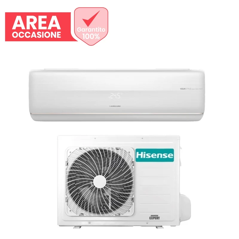 AREA OCCASIONI Climatizzatore Condizionatore Hisense Inverter serie FRESH MASTER 9000 Btu QF25XW00G R-32 Wi-Fi Classe A+++