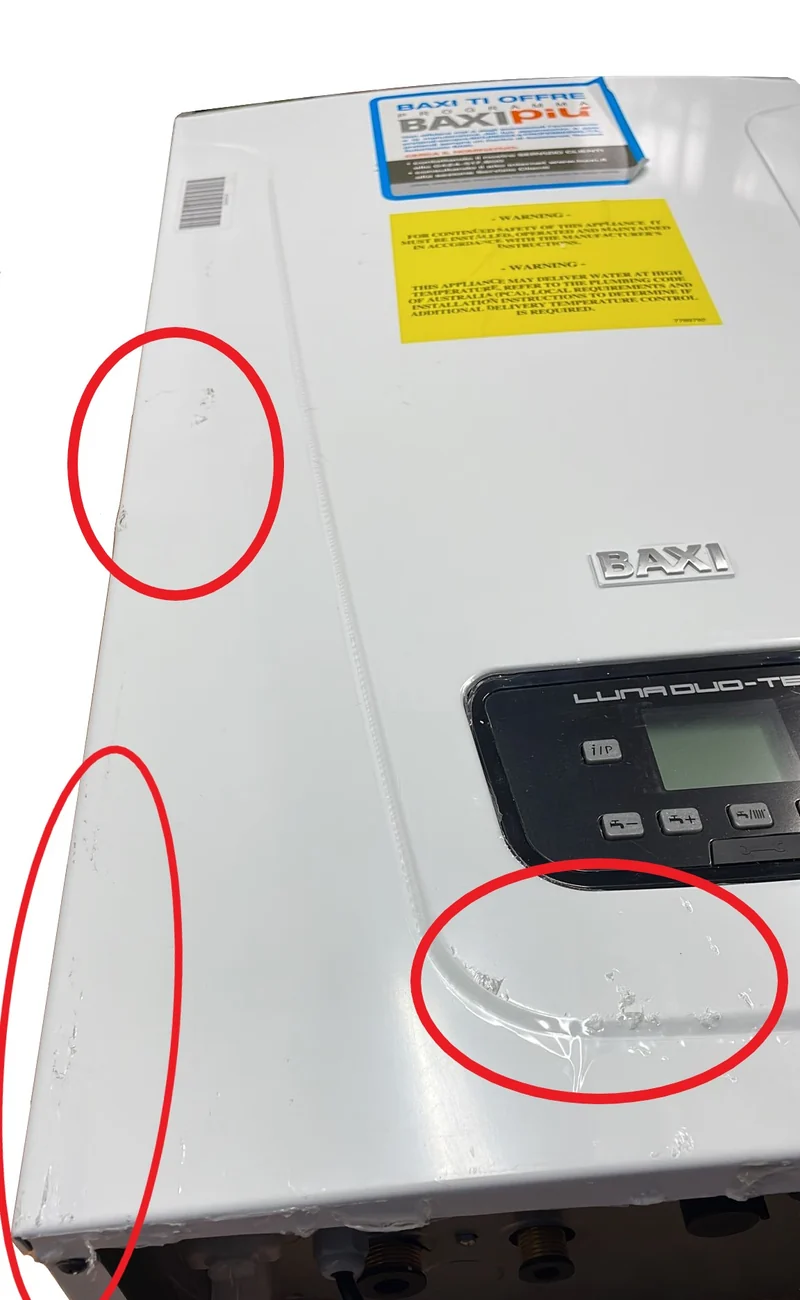 AREA OCCASIONI Caldaia a Condensazione Baxi Luna Duo-tec E 33 Low NOx Metano/Gpl Completa di kit Scarico Fumi