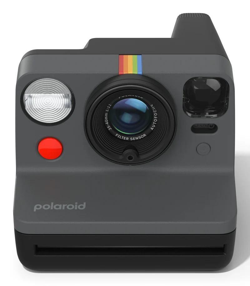 Polaroid Now Gen 3 Fotocamera istantanea nera automatica USB-C batteria ricaricabile