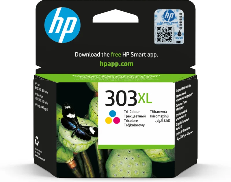 HP 303XL Cartuccia Inchiostro Originale Alta Capacità Tricromia per Envy e Tango