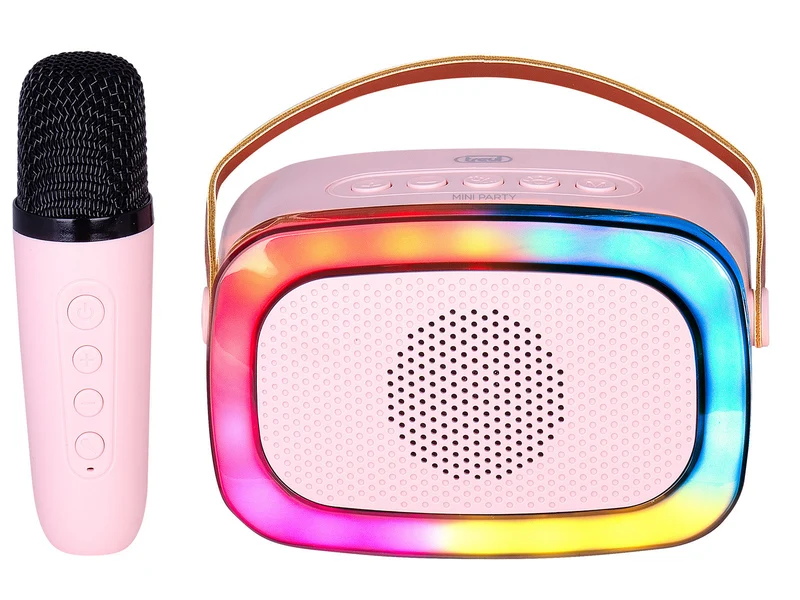 Trevi XR 8A01 MiniParty Altoparlante Karaoke Portatile Wireless 10W Rosa