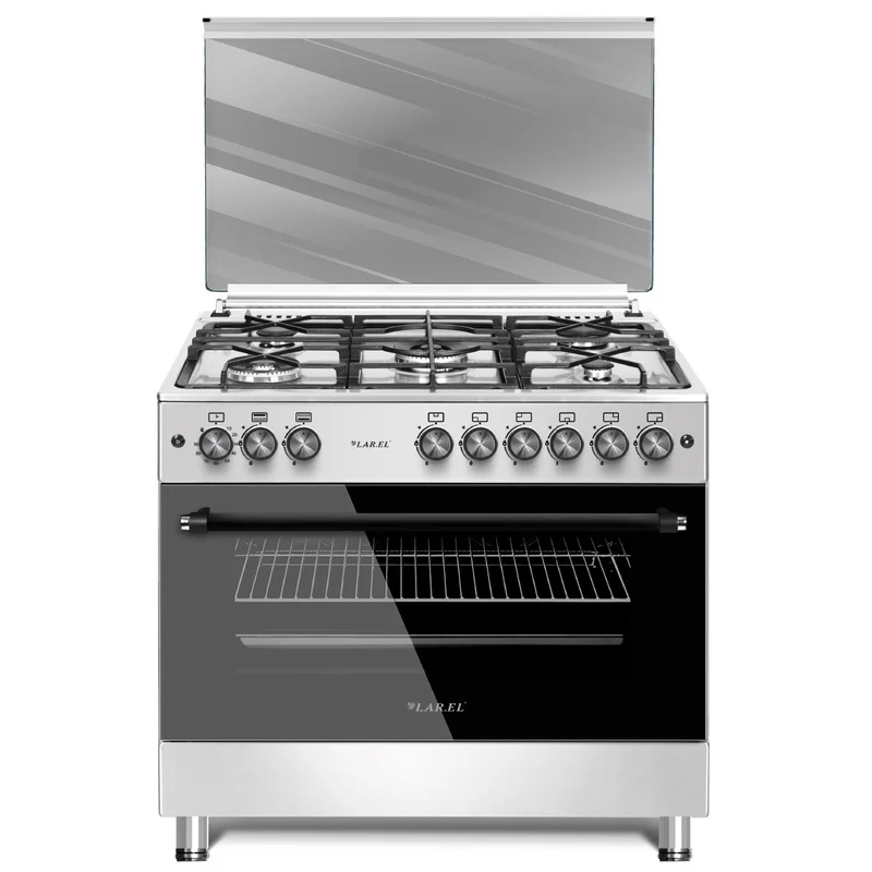 Cucina 90x60 Inox Gas Ventilato L90gx