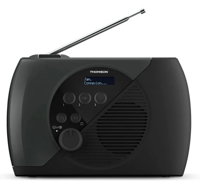 Thomson RT350DAB Radio Portatile DAB+ FM con Sveglia Nero 50 Stazioni