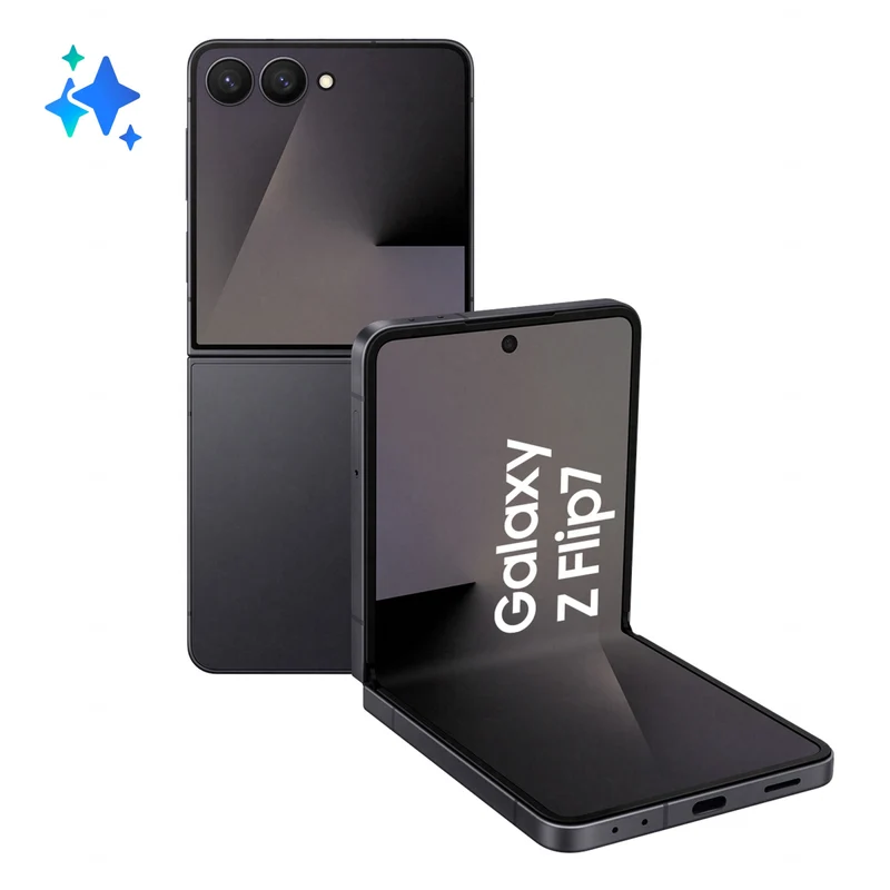 Samsung Galaxy Z Flip7 Smartphone Pieghevole 512GB 12GB RAM 5G Nero SM-F766B