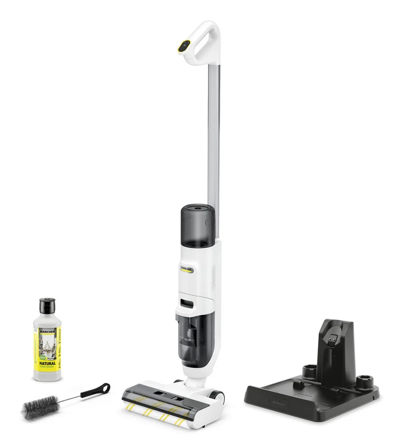 Kärcher FCV 2 Natural N Lavapavimenti Senza Filo 3-in-1 Batteria 25 Minuti Bianco