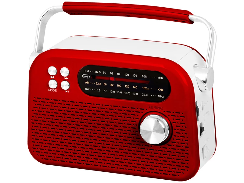 Trevi Radio Portatile RDA 70 BR Rosso Multibanda USB Micro SD Wireless