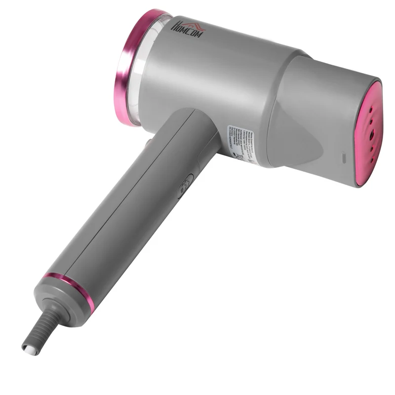 Easycomfort Ferro da Stiro Verticale Pieghevole con Vapore Regolabile e Accessori, Grigio