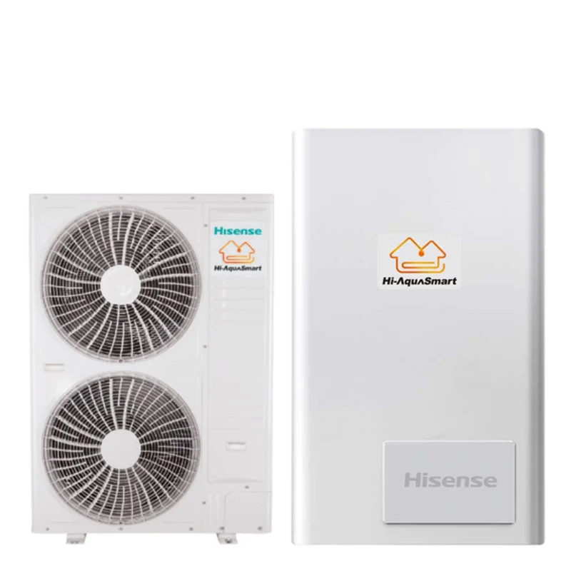 Pompa di Calore Splittata Biventola Aria/Acqua Hisense Hi-AquaSmart AHM-160UXCSAPA3 + AHW-120UCSEPA R-410 con Comando Incluso