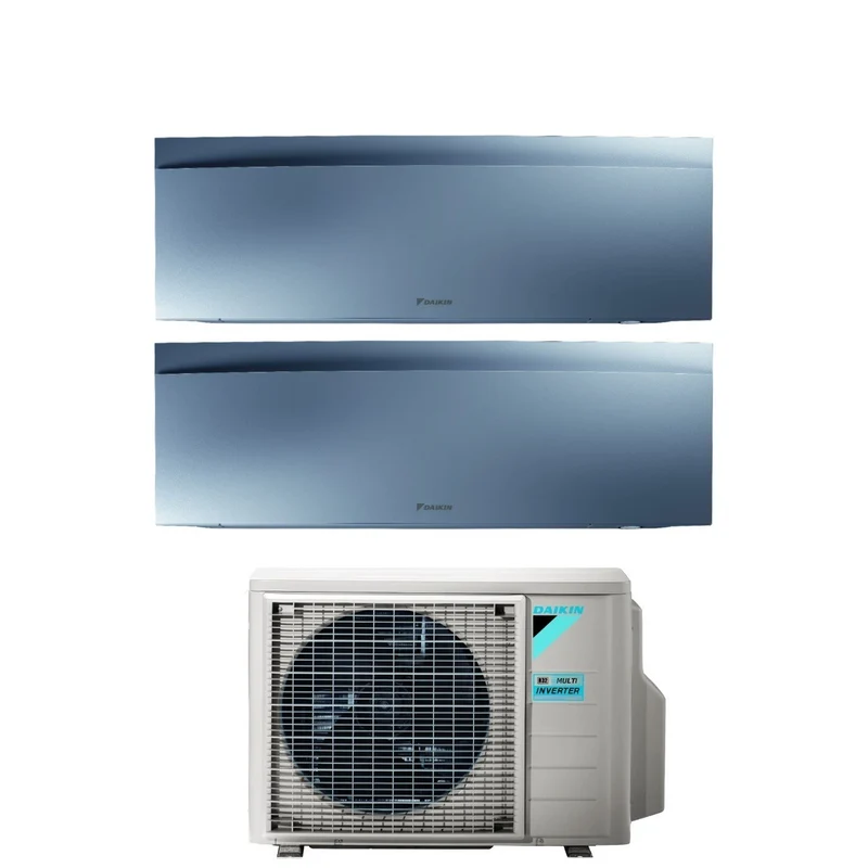 Condizionatore Dual Split Daikin Emura Silver III 7+12 con 2MXM50A R-32 Wi-Fi Integrato Argento Garanzia Italiana