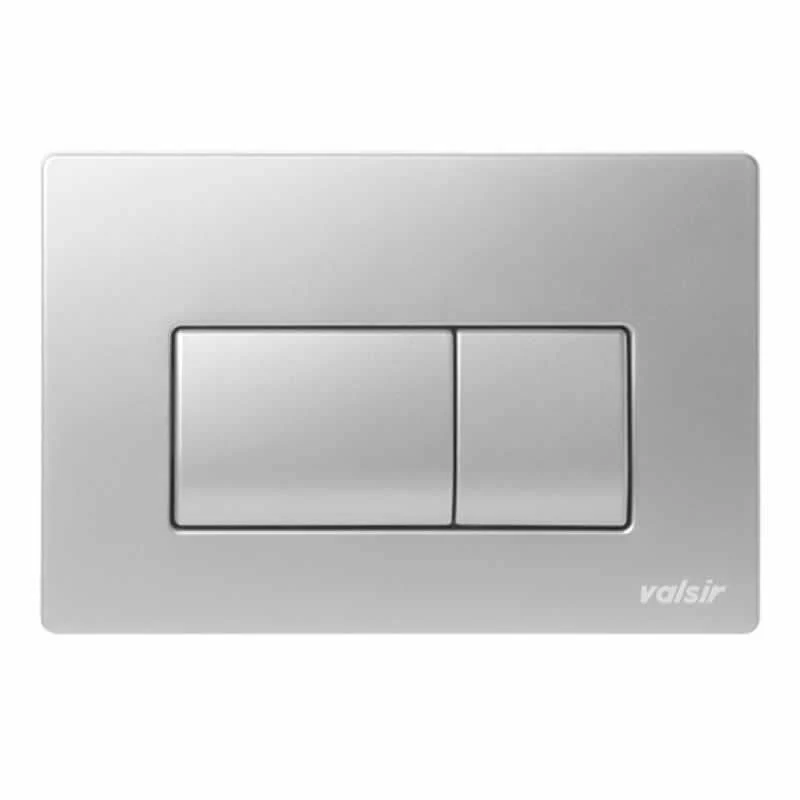 Placca di Comando Meccanica Valsir P1 Doppio Scarico in Abs Cromo Satinato