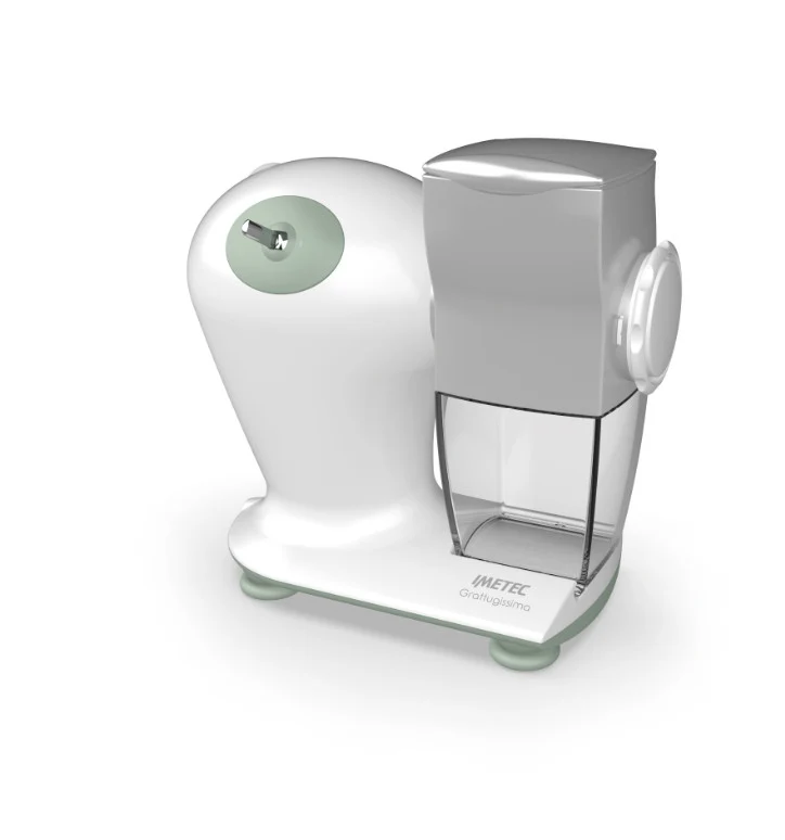 Imetec Grattugia Elettrica 7480 Verde e Bianco con Rullo in Acciaio Inox 150W